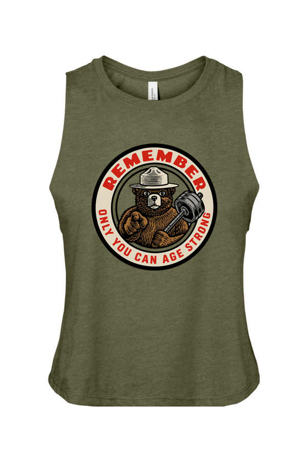 Only You Can Age Strong Women's Crop Tank
