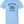 Light blue t-shirt with a graphic design of a person in a plane holding a pickleball paddle and ball, with text 'North Carolina Pickleball Takes Flight' on a white background.