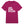 Front view of Age Is No Excuse triblend unisex t-shirt by Old Lady Gains, soft athletic fit in berry tri-blend.