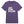 Front view of Age Is No Excuse triblend unisex t-shirt by Old Lady Gains, soft athletic fit in tri-blend purple.