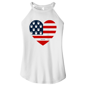 USA Kettlebell Heart Women Halter Tank