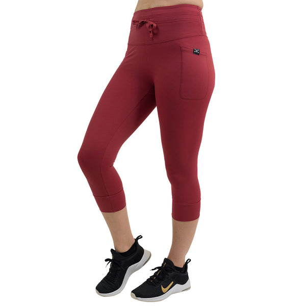 Omni Leggings | Garnet Red