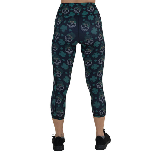 Shamrock Skulls Leggings