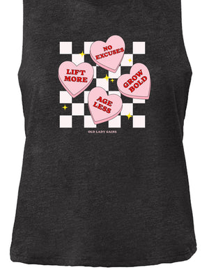 Candy Hearts Crop Tank