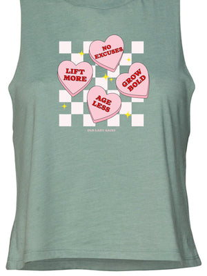 Candy Hearts Crop Tank