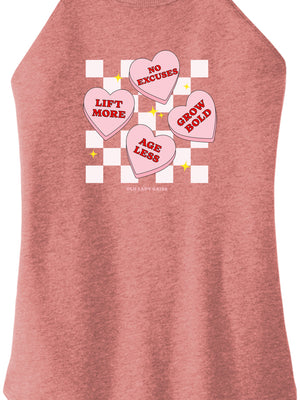 Candy Hearts Women Halter Tank