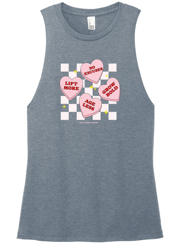 Candy Hearts Muscle Tank