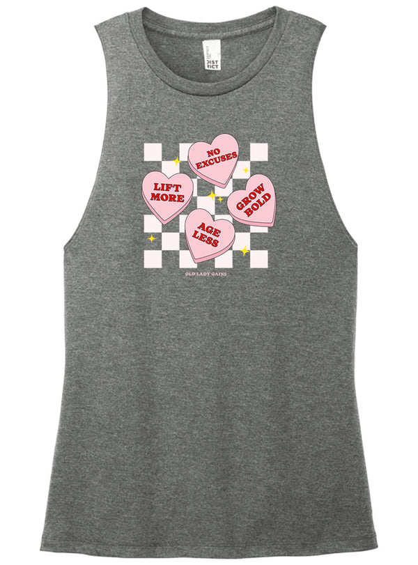 Candy Hearts Muscle Tank