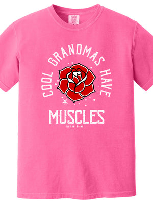 Cool Grandmas Have Muscles 100% Cotton T-Shirt
