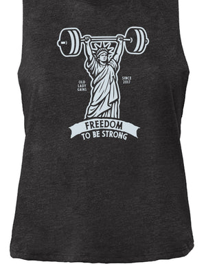 Freedom to be Strong Crop Tank