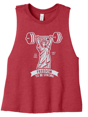 Freedom to be Strong Crop Tank