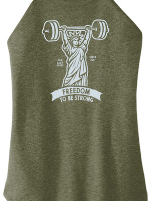Freedom to be Strong Women Halter Tank