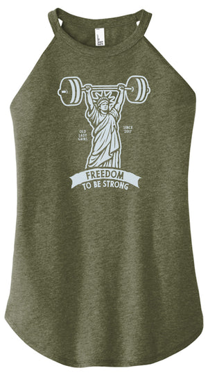 Freedom to be Strong Women Halter Tank