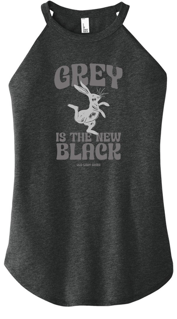 Grey is the New Black Halter Tank