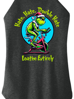 Hate Hate Double Hate Women Halter Tank