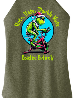Hate Hate Double Hate Women Halter Tank