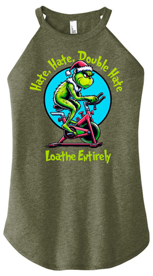 Hate Hate Double Hate Women Halter Tank