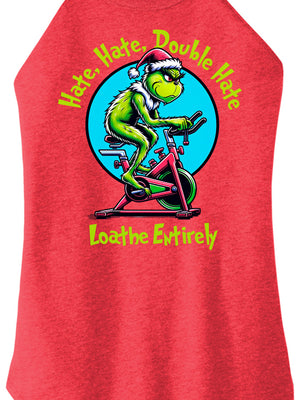 Hate Hate Double Hate Women Halter Tank