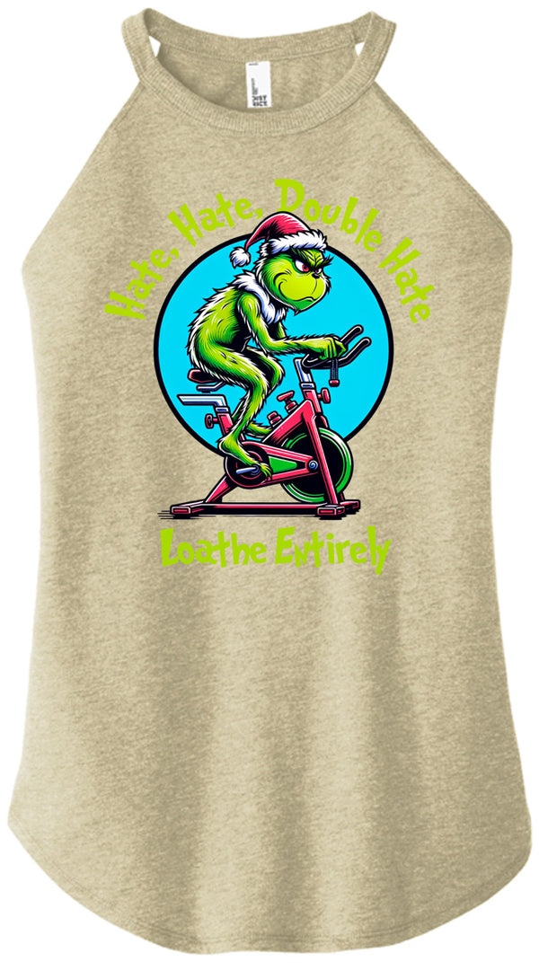 Hate Hate Double Hate Women Halter Tank