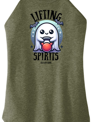 Lifting Spirits Women Halter Tank