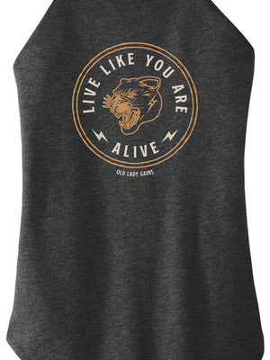 Live Like You Are Alive Halter Tank