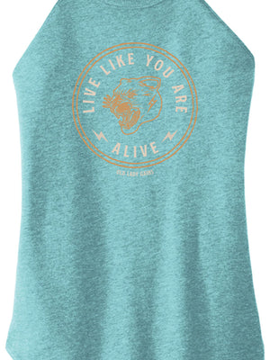 Live Like You Are Alive Halter Tank