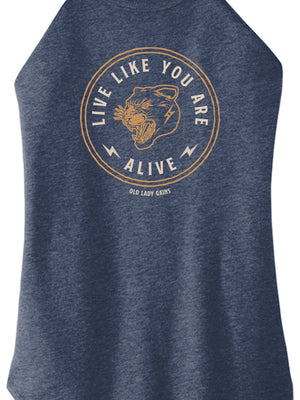 Live Like You Are Alive Halter Tank