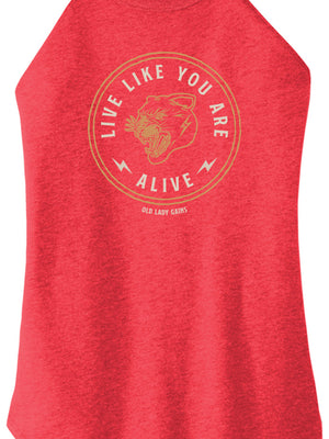 Live Like You Are Alive Halter Tank