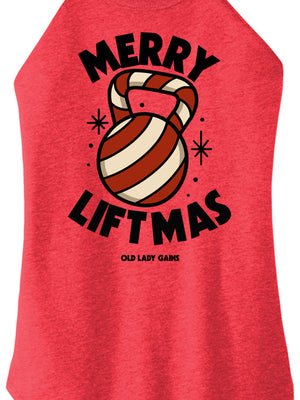 Merry Liftmas Women Halter Tank