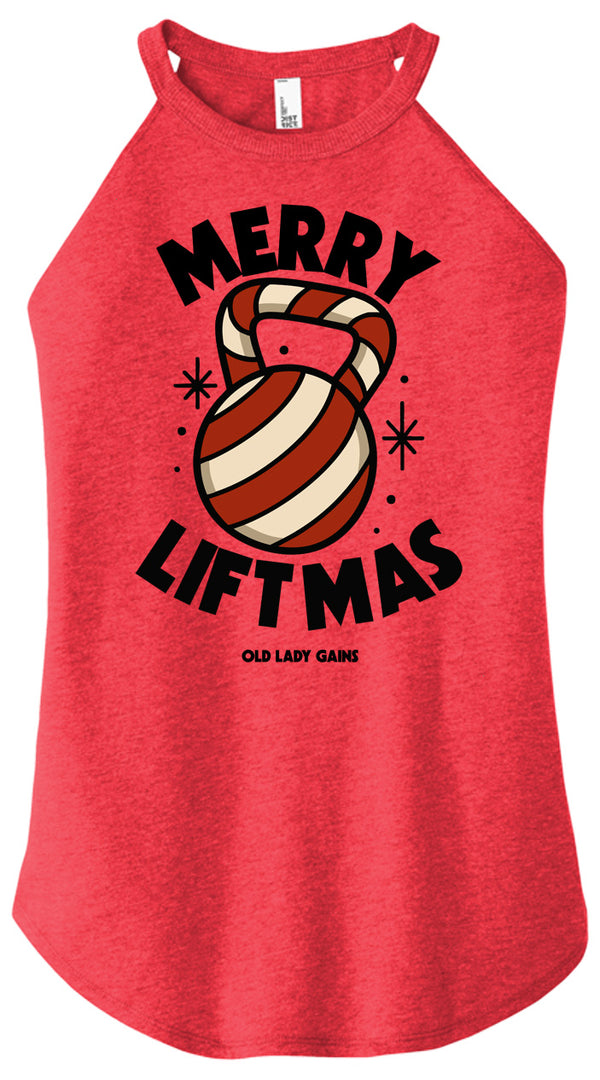 Merry Liftmas Women Halter Tank