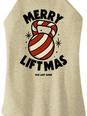 Merry Liftmas Women Halter Tank