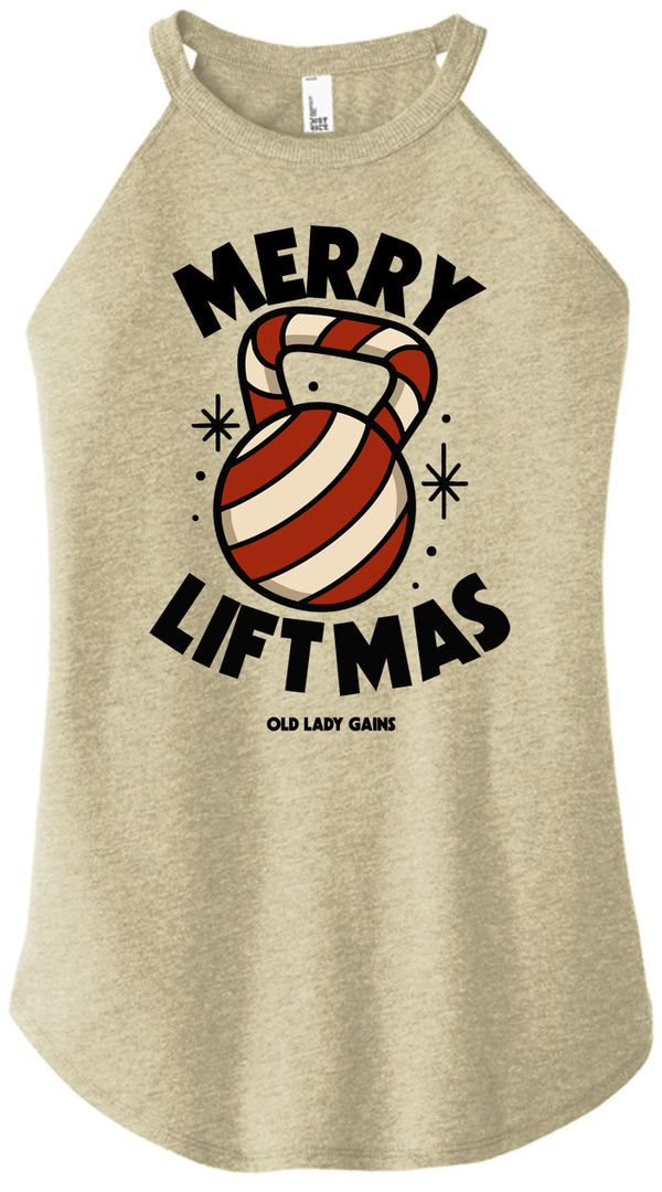 Merry Liftmas Women Halter Tank