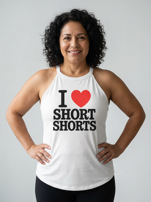 I Love Short Shorts Women's Halter Tank