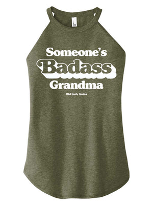 Someones Badass Grandma Halter Tank