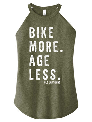 Bike More Age Less Halter Tank