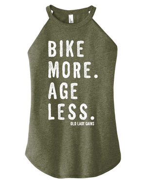 Bike More Age Less Halter Tank