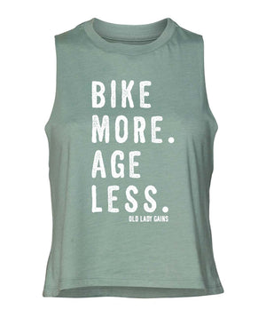 Bike More Age Less Crop Tank