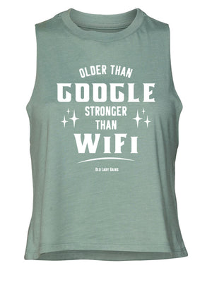 Older Than Google Crop Tank