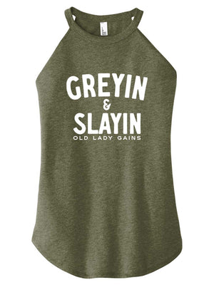 Greyin & Slayin Halter Tank