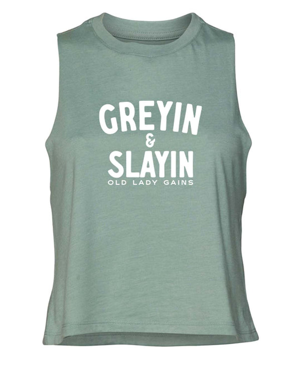 Greyin & Slayin Crop Tank
