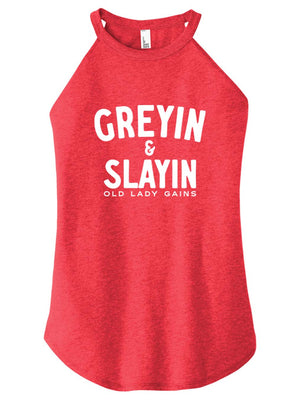 Greyin & Slayin Halter Tank