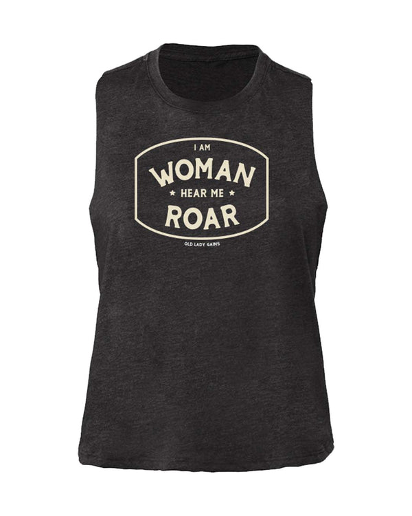 I Am Woman Crop Tank