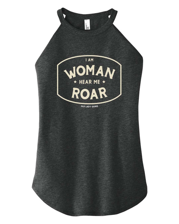 I am Woman Halter Tank