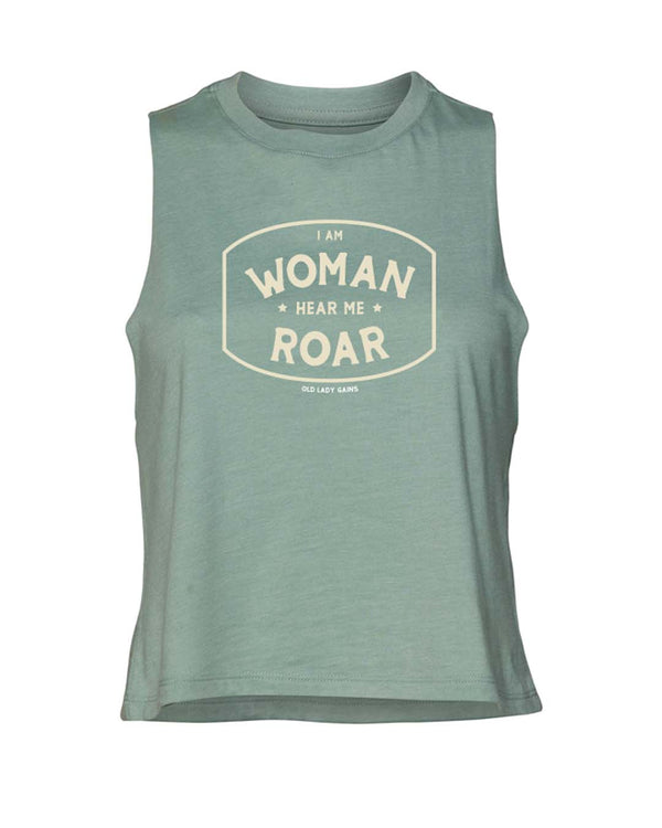 I Am Woman Crop Tank