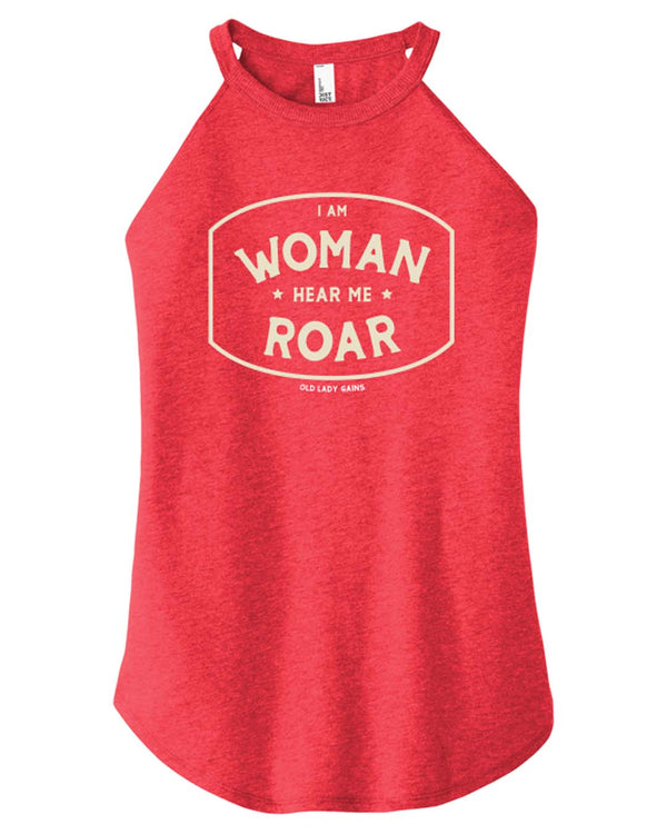 I am Woman Halter Tank