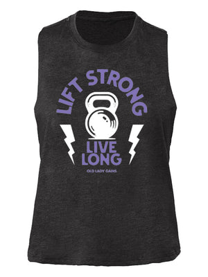 Kettlebell Lift Strong Crop Tank