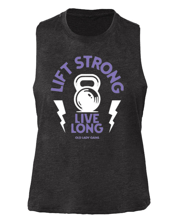 Kettlebell Lift Strong Crop Tank