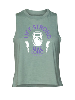 Kettlebell Lift Strong Crop Tank