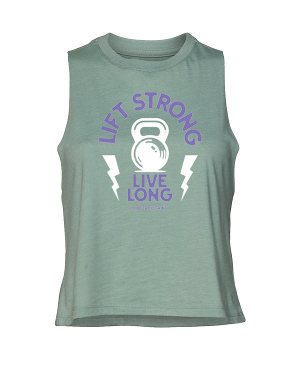 Kettlebell Lift Strong Crop Tank