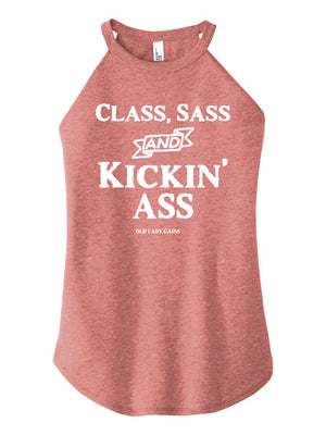 Class Sass & Kickin Ass Halter Tank